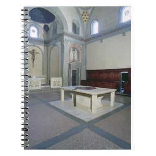View of the interior, built c.1420-29 (photo) notebook