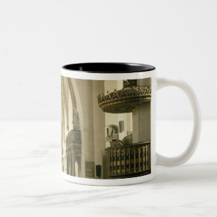 View of the interior of the church with Two-Tone coffee mug