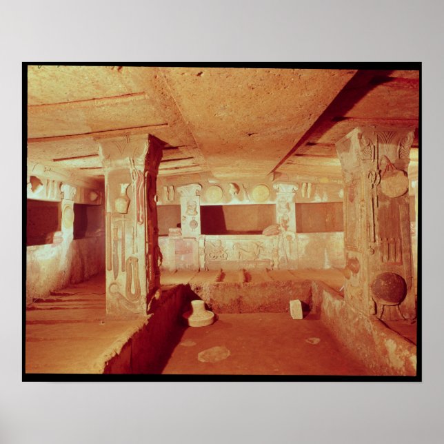 View of the Interior of the Tomb Poster (Front)