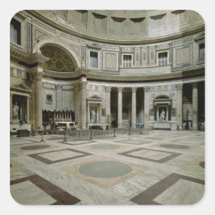View of the interior square sticker