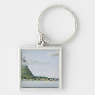 View of the Island of Bora Bora, from 'Voyage auto Key Ring
