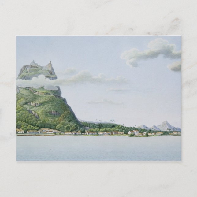 View of the Island of Bora Bora, from 'Voyage auto Postcard (Front)