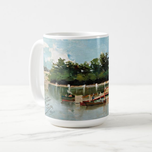 View of the Jetty | Joaquín Sorolla Coffee Mug (Front Left)