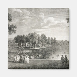 View of the Lake from the Centre Walk in the garde Magnet