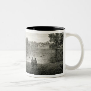View of the Lake from the Centre Walk in the garde Two-Tone Coffee Mug