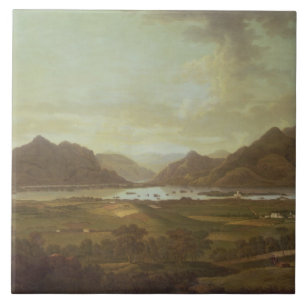 View of the Lakes and Mountains of Killarney, Irel Ceramic Tile