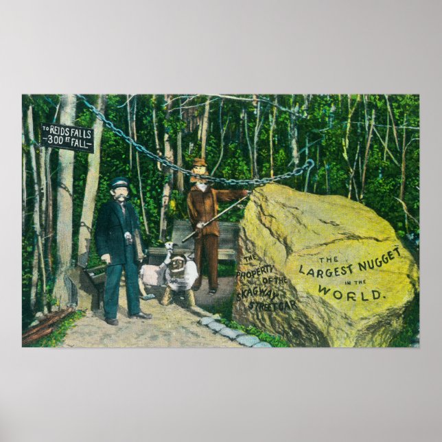 View of the Largest Gold Nugget in the World Poster (Front)