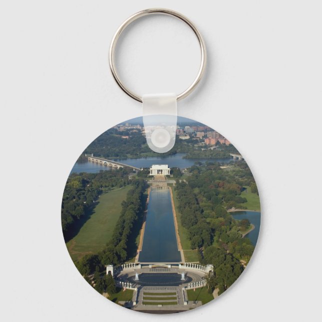 View of the Lincoln Memorial Key Ring (Front)