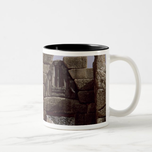 View of the Lion Gateway Two-Tone Coffee Mug (Right)