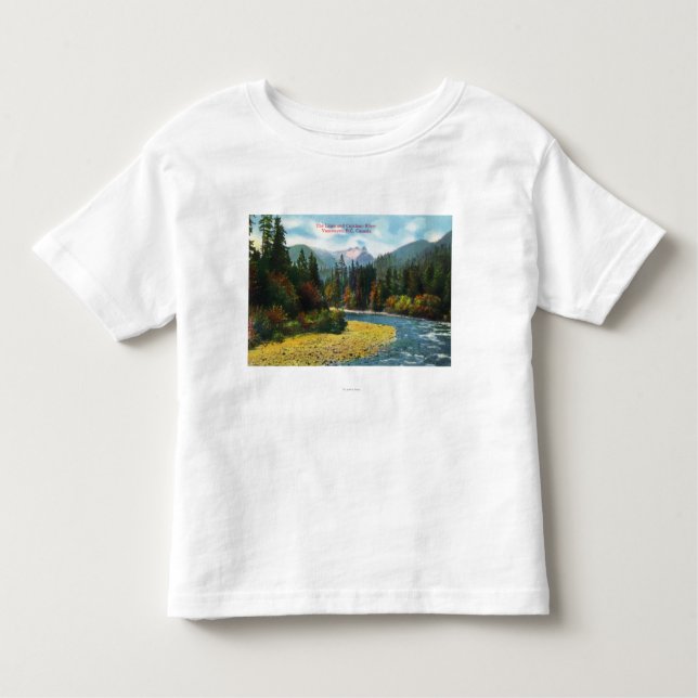 View of the Lions and Capilano River Toddler T-Shirt (Front)