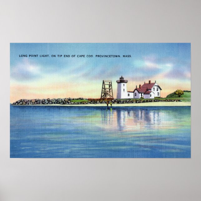 View of the Long Point Lighthouse Poster (Front)