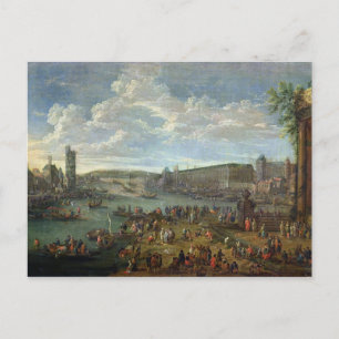 View of the Louvre and the Tour de Nesles Postcard