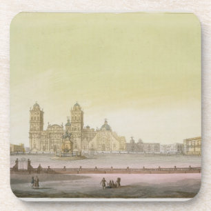 View of the main square in Mexico City (colour eng Coaster