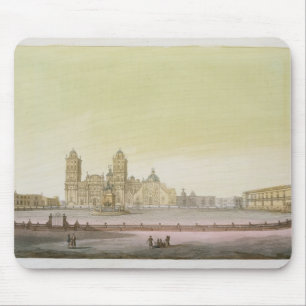 View of the main square in Mexico City (colour eng Mouse Pad
