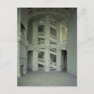 View of the main staircase, 1519-46 postcard