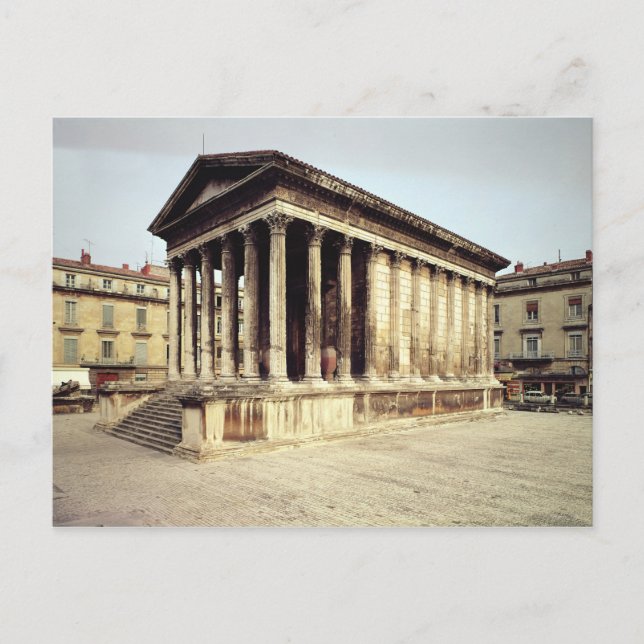View of the Maison Carree, c.19 BC Postcard (Front)