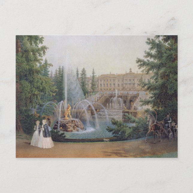 View of the Marly Cascade Postcard (Front)