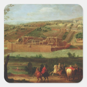 View of the Marly Machine Square Sticker