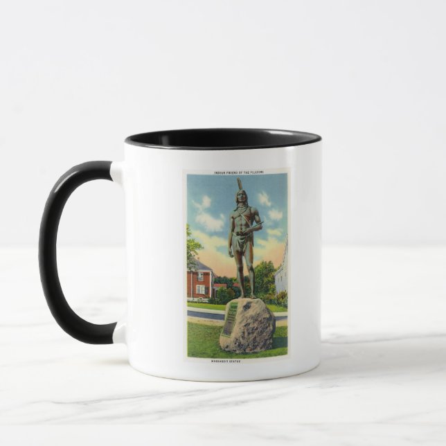 View of the Massasoit Statue # 2 Mug (Left)