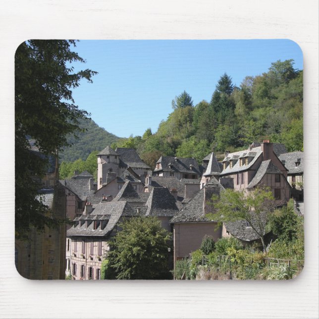 View of the mediaeval village (photo) mouse pad (Front)