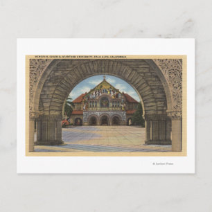 View of the Memorial Church, Stanford U. Postcard