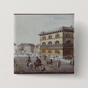 View of the mint, Berlin 15 Cm Square Badge
