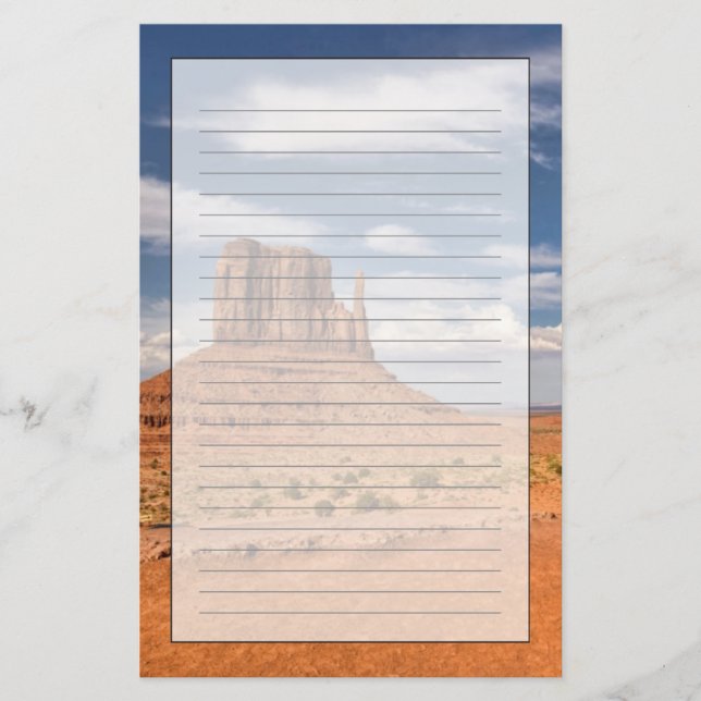 View of the Mittens, Monument Valley Stationery (Front)