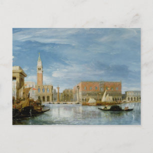 View of the Molo and the Palazzo Ducale Postcard