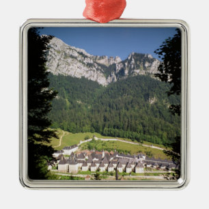 View of the monastery complex metal tree decoration