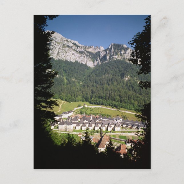 View of the monastery complex postcard (Front)