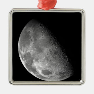 View of the Moon's north pole Metal Ornament