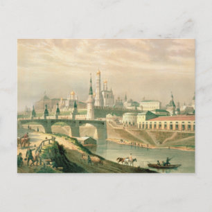 View of the Moscow Kremlin, 1830 Postcard