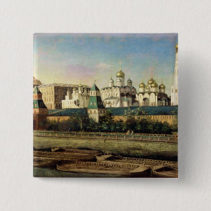 View of the Moscow Kremlin from the Embankment 15 Cm Square Badge