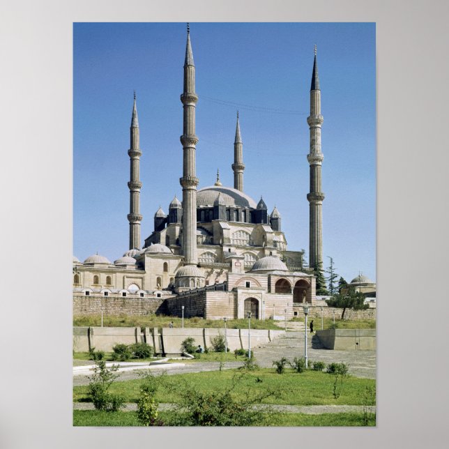 View of the mosque, Ottoman, built c.1569-75 Poster (Front)