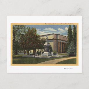 View of the Municipal Auditorium Postcard