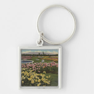 View of the Municipal Rose Garden Key Ring