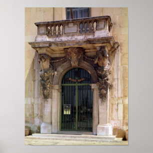 View of the museum entrance poster