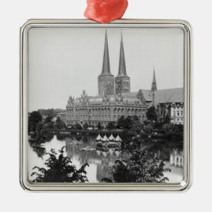 View of the museum metal tree decoration