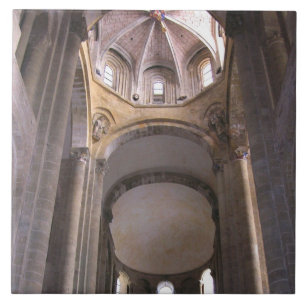 View of the nave, c.1050 (photo) ceramic tile