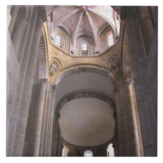 View of the nave, c.1050 (photo) ceramic tile (Front)