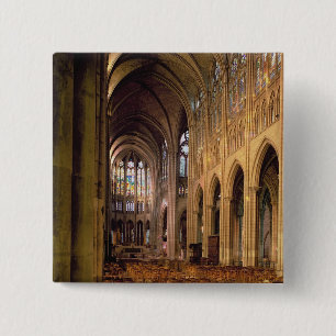 View of the nave looking east (photo) 15 cm square badge