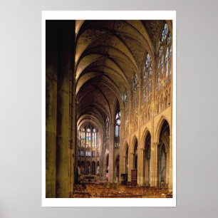 View of the nave looking east (photo) poster