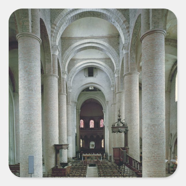 View of the nave, looking towards the altar square sticker (Front)