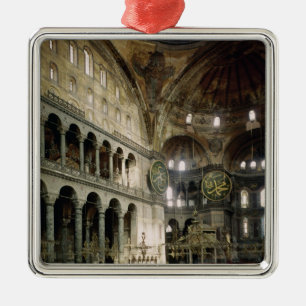 View of the nave metal tree decoration