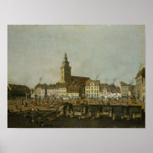 View of the Neue Markt with St. Mary's Poster