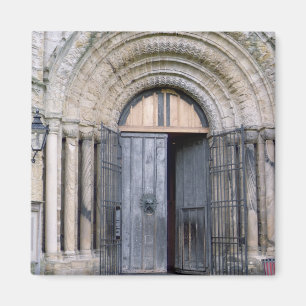 View of the North Door of Durham Cathedral Magnet