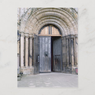 View of the North Door of Durham Cathedral Postcard