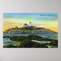 View of the Nubble Lighthouse at York Beach