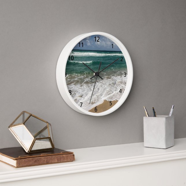 View of the Ocean Wall Clock (Office)