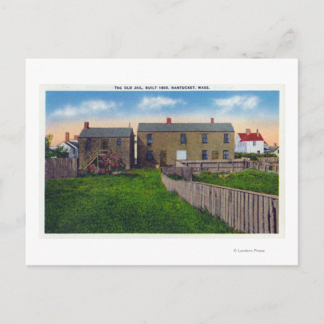 View of the Old Jail Postcard (Front)